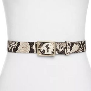 NWT Rag & Bone - Boyfriend Belt in Black/White